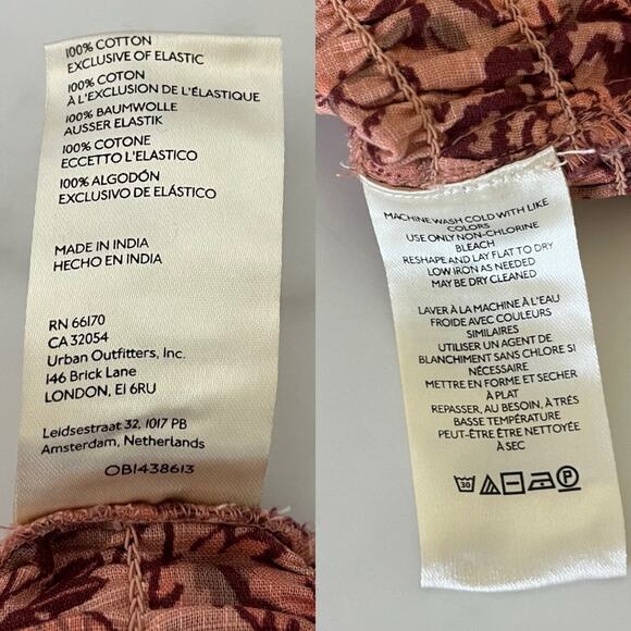 Free People Smock It To Me Dress Sz Medium preppy chic Boho Western Festival - Picture 10 of 12